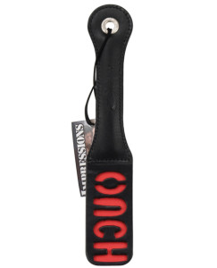 What Is A Flogger 12″ Leather Ouch Impression Paddle